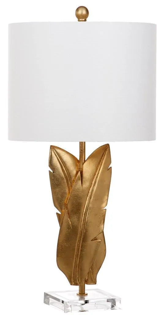 Safavieh Aerin Resin Table Lamp in Gold with Leaf Design (Set of two)