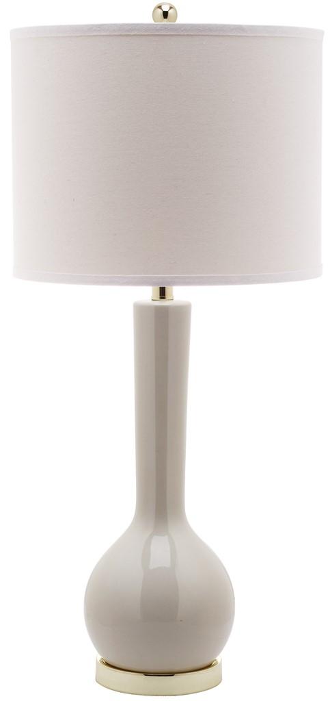 30.5-INCH H LIGHT GREY LONG NECK CERAMIC TABLE LAMP - The Mayfair Hall