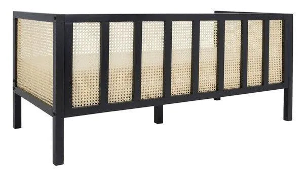 Black Rattan 3 Seater Sofa - The Mayfair Hall