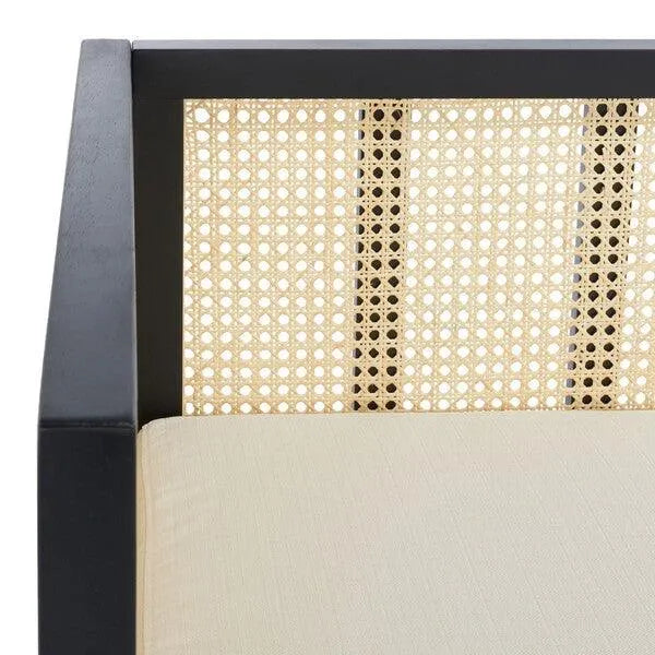 Black Rattan 3 Seater Sofa - The Mayfair Hall