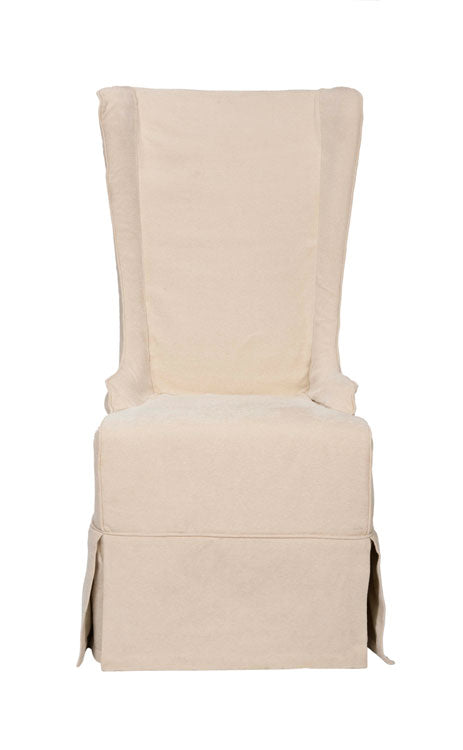 Becall Cream Linen Slipcover Dining Chair - The Mayfair Hall