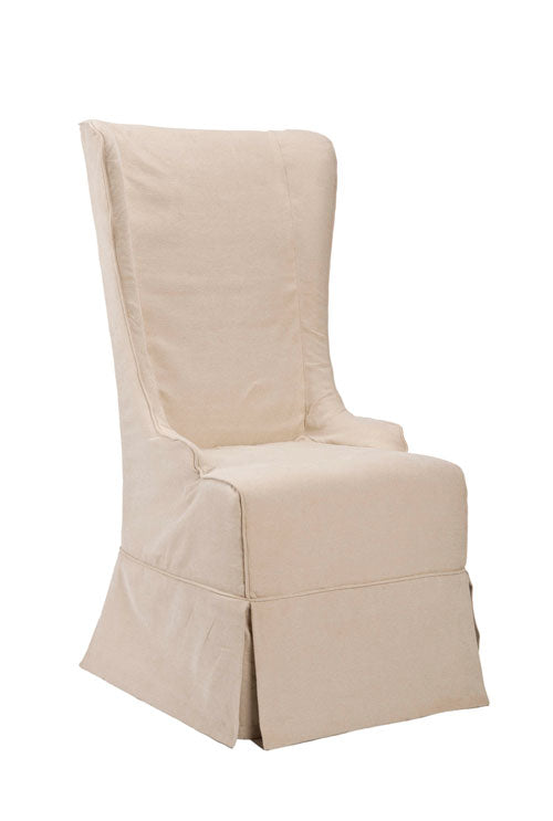 Cream 20"H  Cotton Dining Chair - The Mayfair Hall