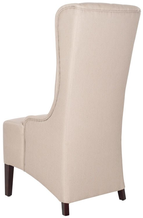 Becall Taupe Linen Tufted Dining Chair - The Mayfair Hall