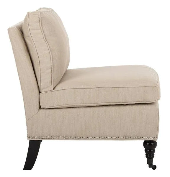 Off White Slipper Chair - The Mayfair Hall