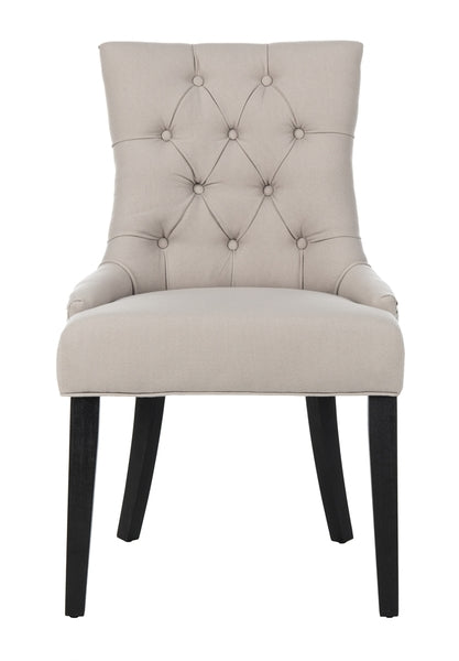 Abby Taupe Linen Tufted Side Chair (Set of 2) - The Mayfair Hall