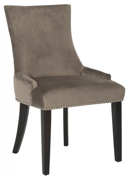 Espresso Finish 19"H Dining Chair -Nickel Nail Heads (Set of 2) - The Mayfair Hall