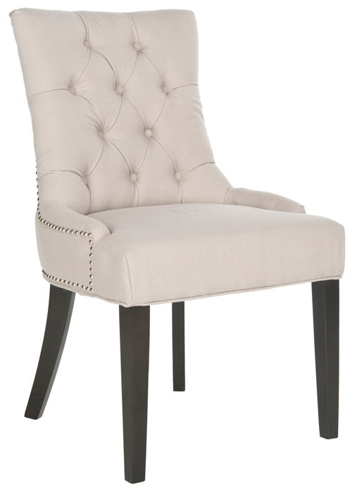 Harlow Taupe Linen Tufted Ring Chair (Set of 2) - The Mayfair Hall