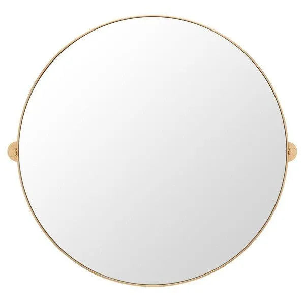 36-Inch H Slim Gold Frame Mirror - The Mayfair Hall