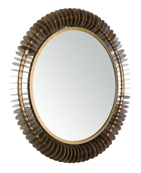 Brass Antique Oval Mirror - The Mayfair Hall
