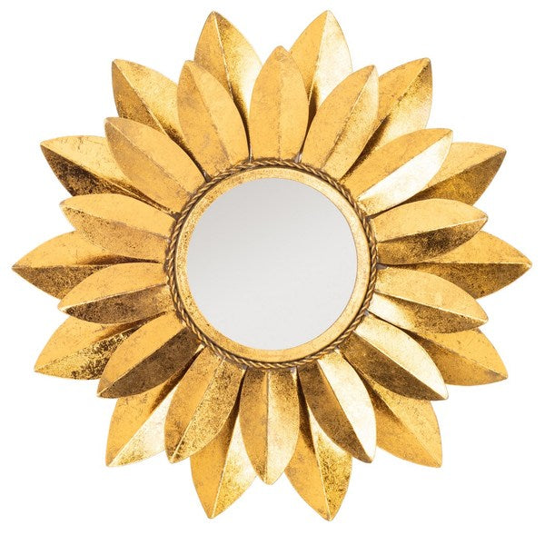 Golden Sunflower Petals Mirror - The Mayfair Hall