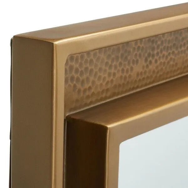 31.5-Inch H Antique Brass Frame Mirror - The Mayfair Hall