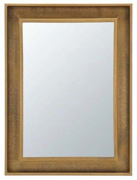 31.5-Inch H Antique Brass Frame Mirror - The Mayfair Hall