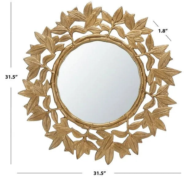 Antique Brass Finished Mirror - The Mayfair Hall