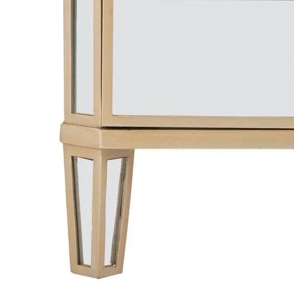 3 Drawer Mirror Finish Nightstand - The Mayfair Hall