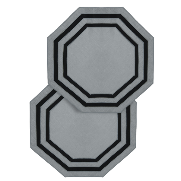 Los Encajeros Octo Grey Placemat (Set of 4) - The Mayfair Hall