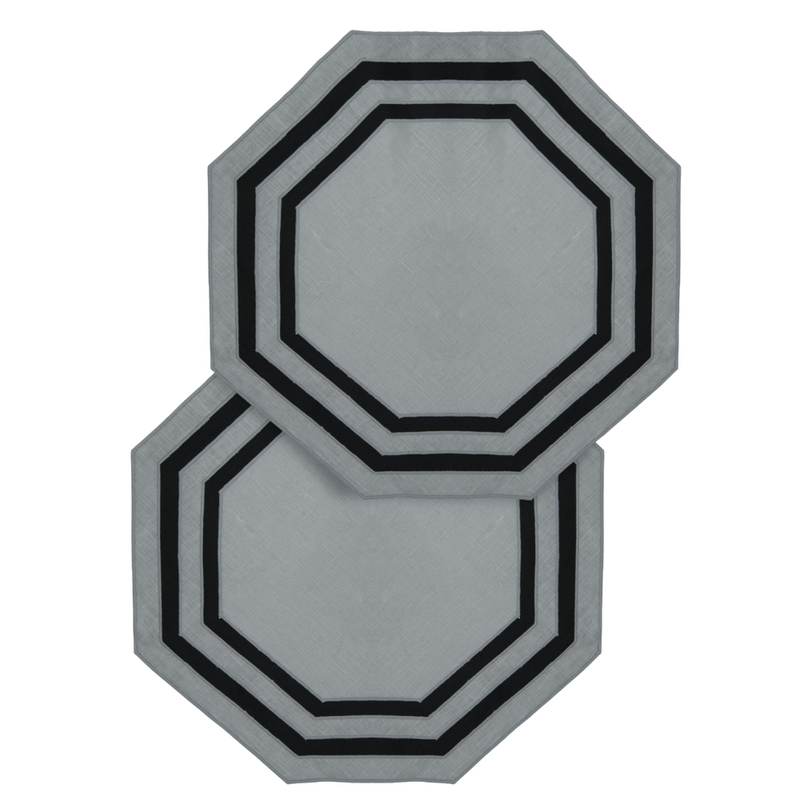 Los Encajeros Octo Grey Placemats (Set of 4) - The Mayfair Hall