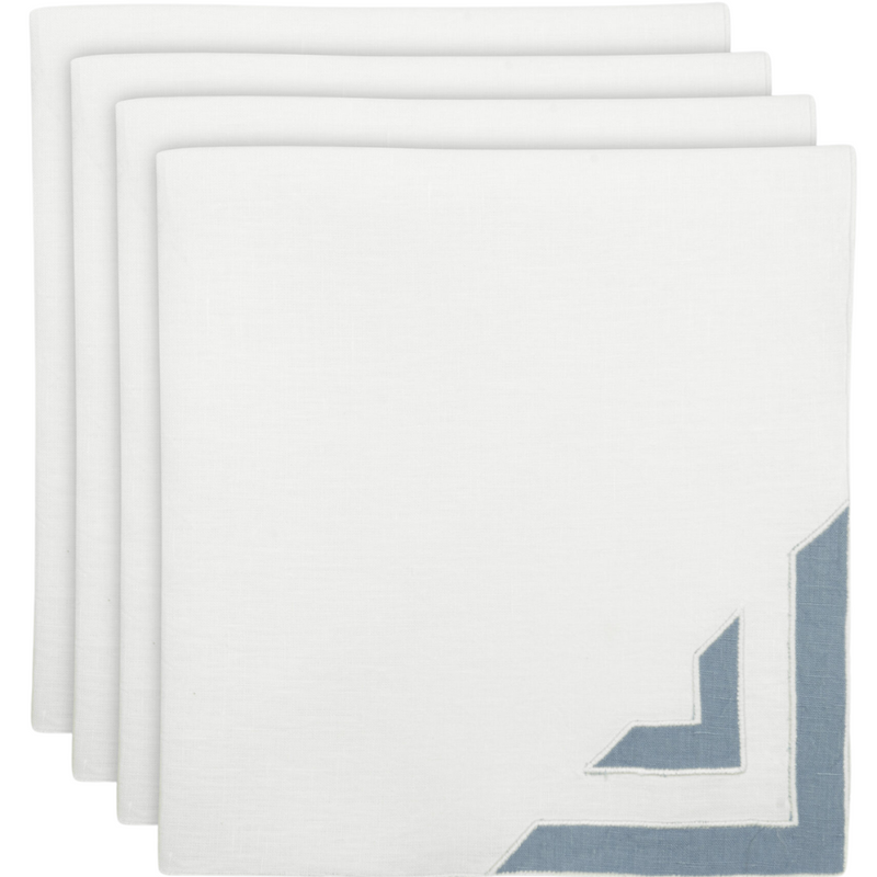 Los Encajeros Octo Slate Blue Napkins (Set of 4) - Sold Out - The Mayfair Hall