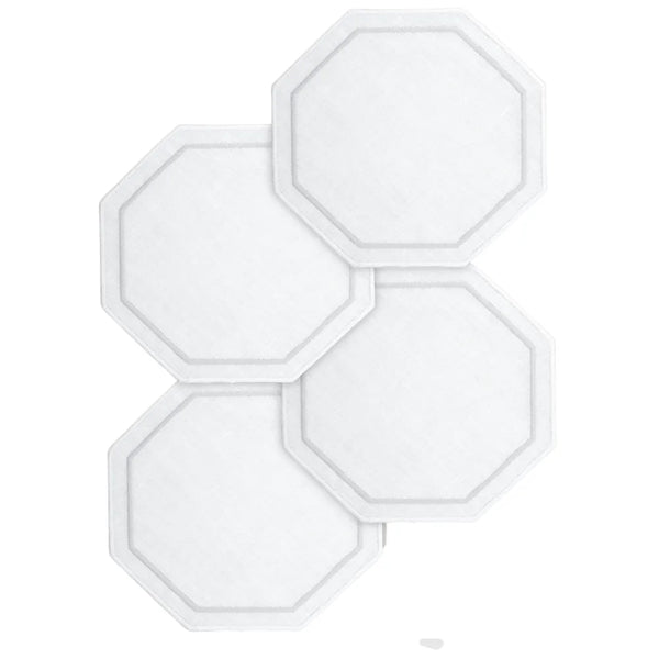 Los Encajeros Octo White Coasters (Set of 4) - The Mayfair Hall