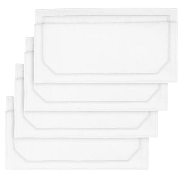 Los Encajeros Octo White Cocktail Napkins (Set of 4) - The Mayfair Hall