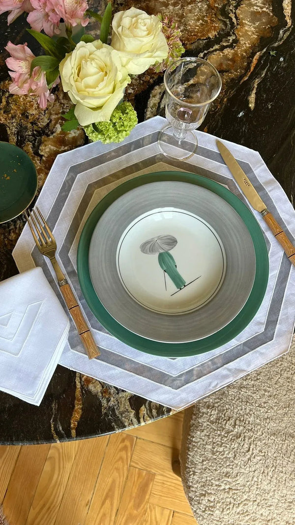 Los Encajeros Octo White Placemats (Set of 4) - The Mayfair Hall