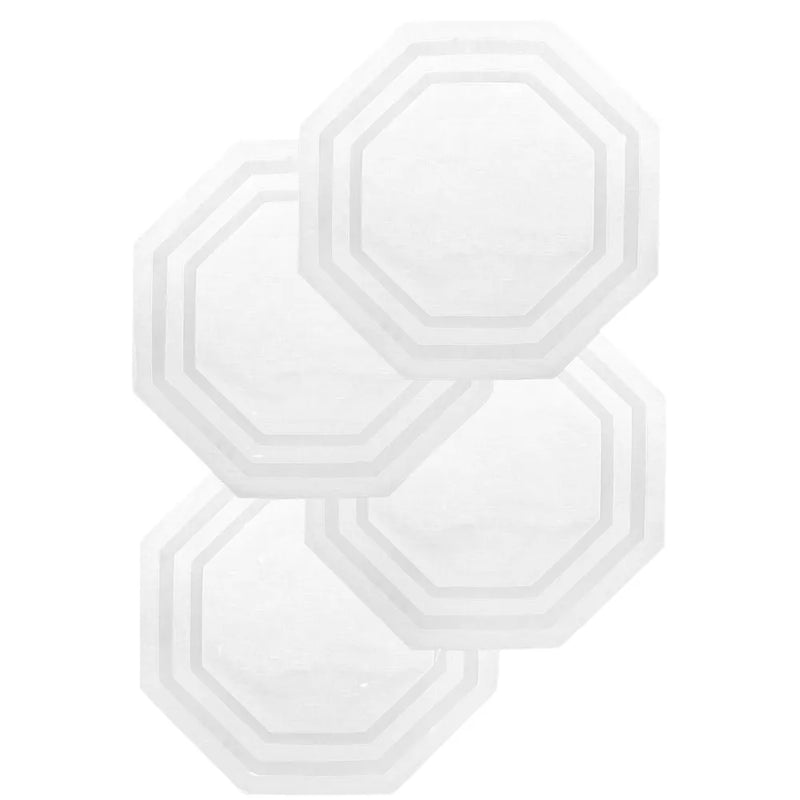 Los Encajeros Octo White Placemats (Set of 4) - The Mayfair Hall