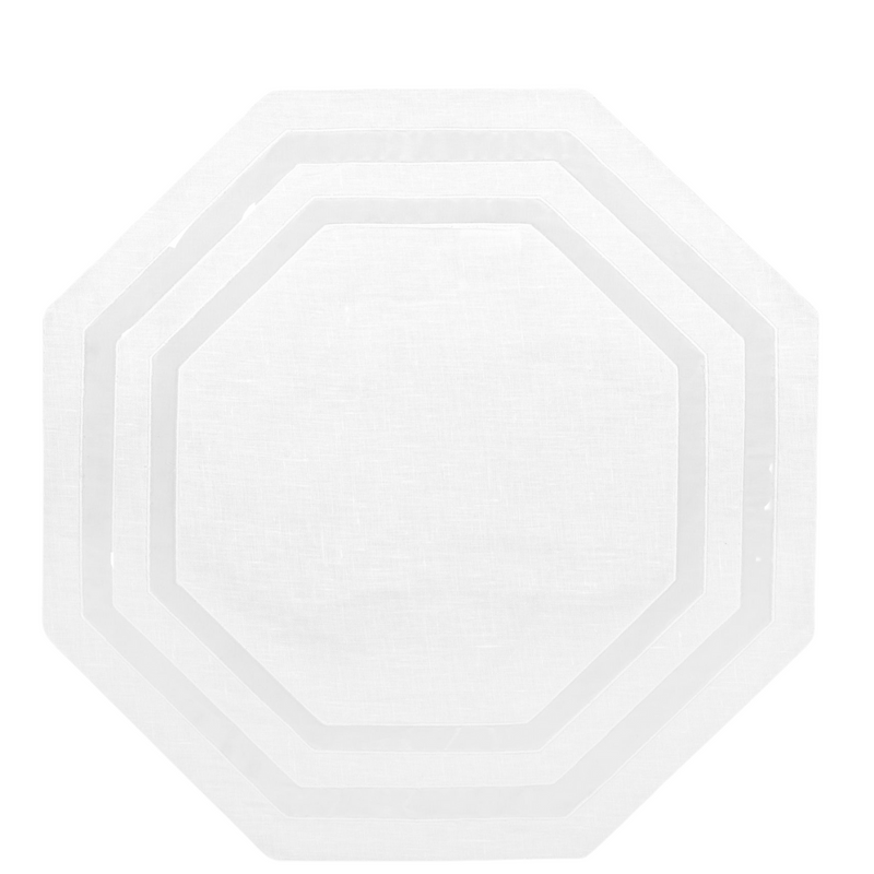 Los Encajeros Octo White Placemats (Set of 4) - The Mayfair Hall