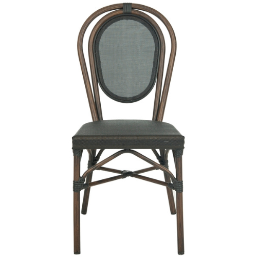 Black-Brown Classic Bistro Chairs (Set of 2) - The Mayfair Hall