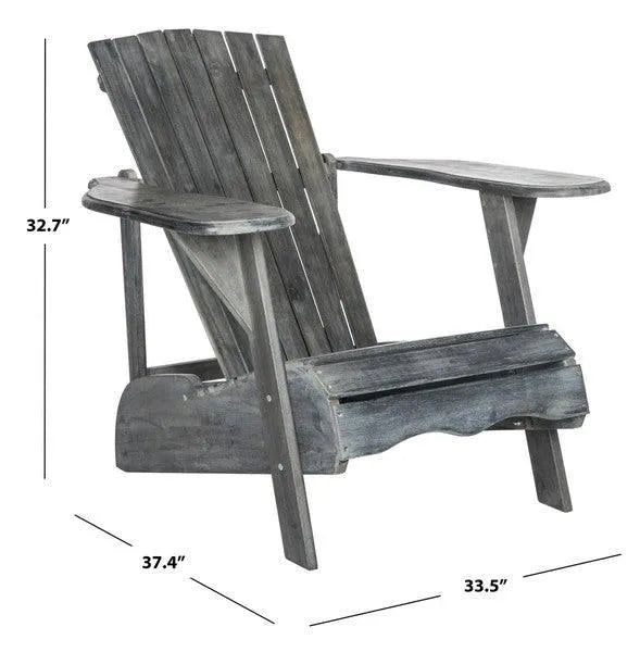 Mopani Ash Grey Adirondack Chair - The Mayfair Hall