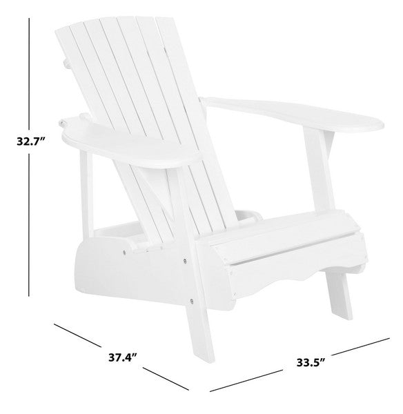 Mopani White Adirondack Outdoor Chair - The Mayfair Hall