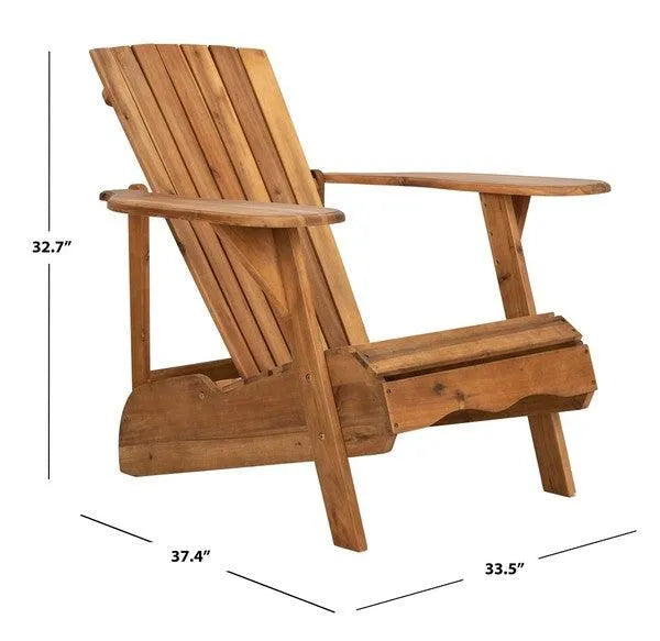 Mopani Natural Adirondack Chair - The Mayfair Hall