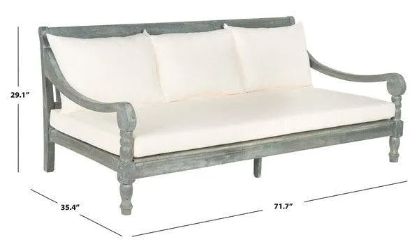 Pasadena Grey British Outdoor Daybed - The Mayfair Hall