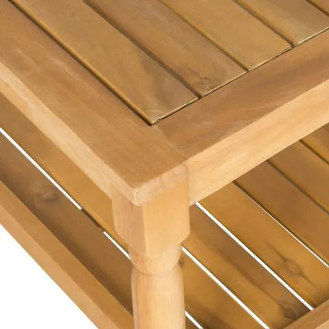 Safavieh Oakley Natural Acacia Wood Outdoor Coffee Table
