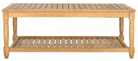 Oakley Natural Acacia Wood Outdoor Coffee Table - The Mayfair Hall