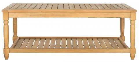 Oakley Natural Acacia Wood Outdoor Coffee Table - The Mayfair Hall