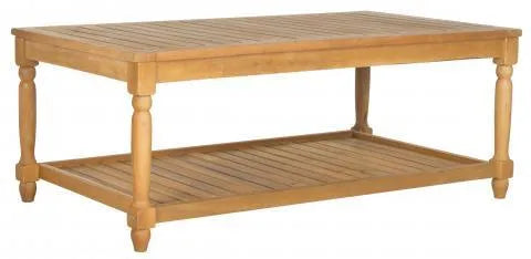 Safavieh Oakley Natural Acacia Wood Outdoor Coffee Table