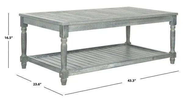 Oakley Ash Grey Outdoor Coffee Table - The Mayfair Hall