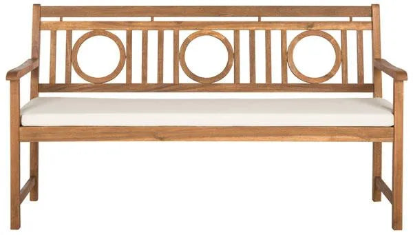 Montclair Natural Wood Garden Bench - The Mayfair Hall