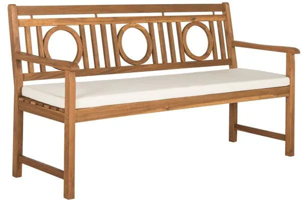 Montclair Natural Wood Garden Bench - The Mayfair Hall