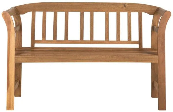 Porterville Natural Wood Garden Bench - The Mayfair Hall