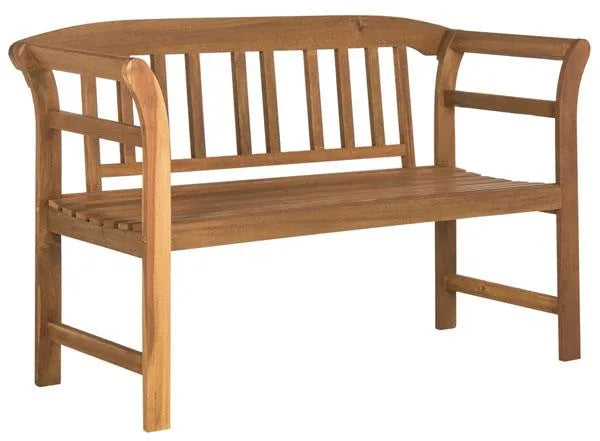 Porterville Natural Wood Garden Bench - The Mayfair Hall