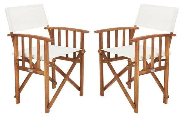 Laguna Natural Finish Director Side Chairs (Set of 2) - The Mayfair Hall