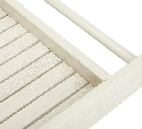 Renzo Wood Bar Cart in White - The Mayfair Hall
