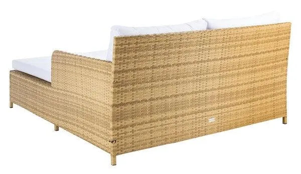 Cadeo Natural Wicker Poolside Daybed - The Mayfair Hall