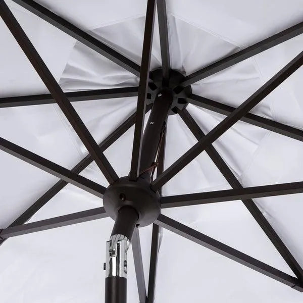 White UV Resistant Umbrella With Flap - The Mayfair Hall