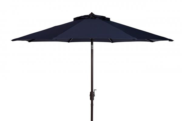 9ft Navy Auto Tilt UV Resistant Crank Umbrella - The Mayfair Hall