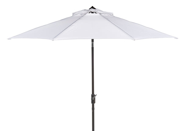 9ft White Auto Tilt UV Resistant Crank Umbrella - The Mayfair Hall