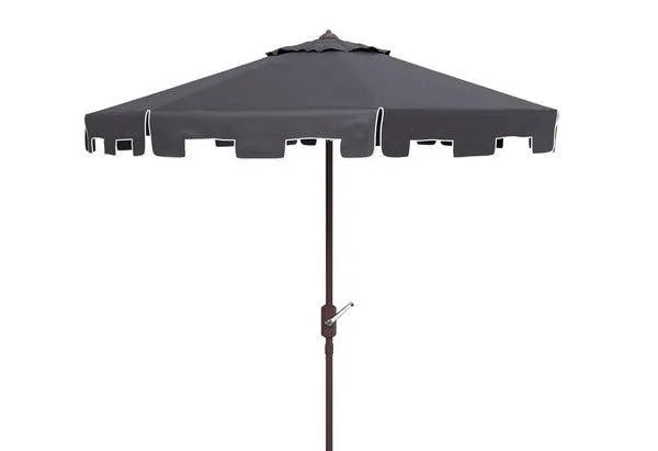 Zimmerman Navy-White Round Market Umbrella (11ft) - The Mayfair Hall