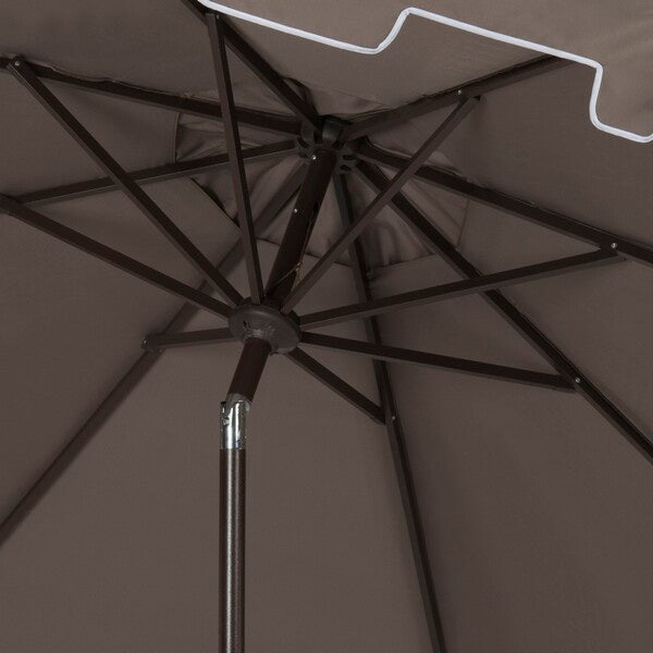 Zimmerman Grey Round Market Umbrella (11ft) - The Mayfair Hall