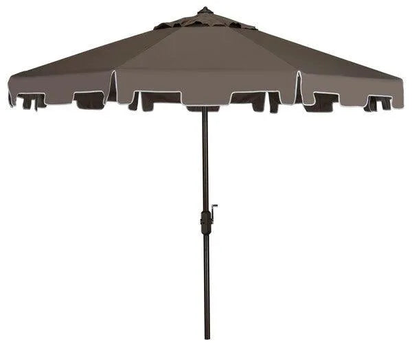 11ft Grey Round Classic Market Umbrella - The Mayfair Hall