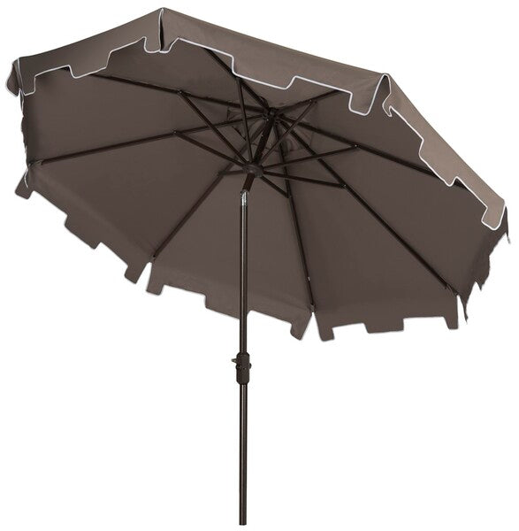 11ft Grey Round Classic Market Umbrella - The Mayfair Hall